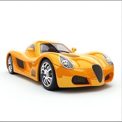 Obraz premium Car on white background. 3d render