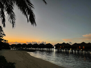 sunset malediven
