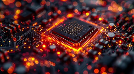 Behold the intricacy of microchips, where layers of silicon reveal a world of technological marvels, captured in breathtaking high resolution detail.