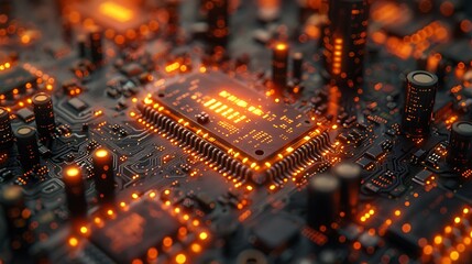 Behold the intricacy of microchips, where layers of silicon reveal a world of technological marvels, captured in breathtaking high resolution detail.
