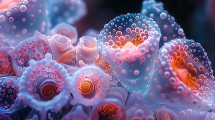 Behold the intricate patterns and vibrant hues that emerge as compounds interact in delicate equilibrium, captured in stunning detail.