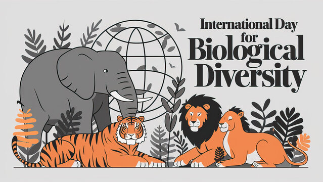 Biological Diversity, International Day for Biological Diversity, poster, post, International Day for Biological Diversity Banner, International Day for, illustration art. Saving our planet,