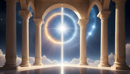 A celestial gateway framed by pillars of pure ligh upscaled_3