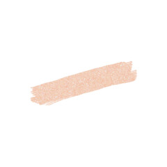 Soft Opacity Peach Glitter Lipstick Smear Transparent Background PNG Image Brush