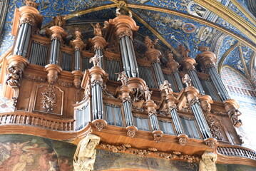 Grand orgue de la cathédrale d'Albi. France