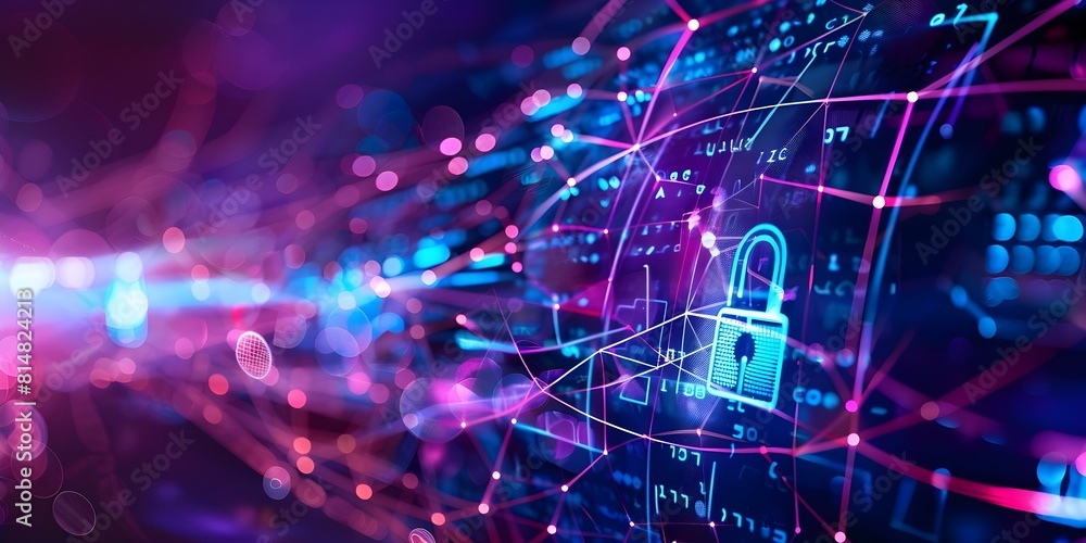 Poster expert cybersecurity consultants providing advice and implementing strategies. concept cybersecurity