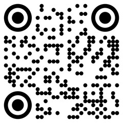 Vector QR code sample icon
