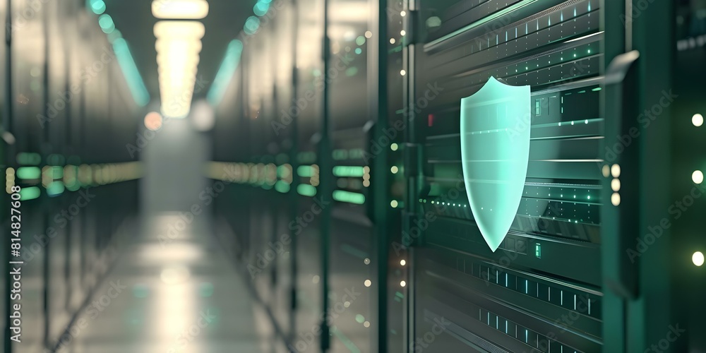 Poster safeguarding the data highway: enhance network security with digital fortress cybersecurity's shield