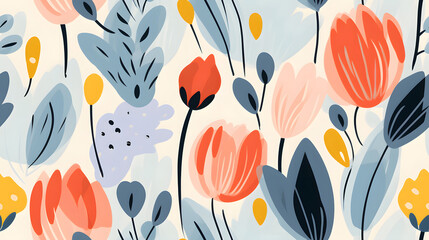 abstract flower pattern graphic poster background