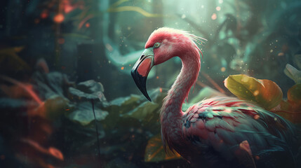 Close up of a Flamingo