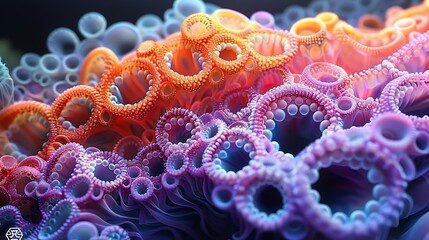 Behold the intricate patterns and vibrant hues that emerge as compounds interact in delicate equilibrium, captured in stunning detail.
