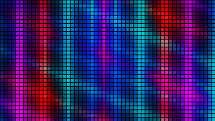 Abstract background from multi-colored squares. Abstract gradient background. Pixel background for web design. Small squares of computer mosaic. 3D rendering.