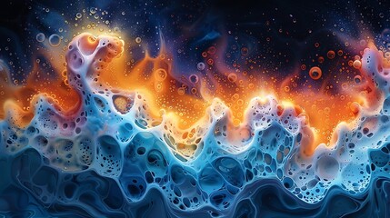 Behold the intricate patterns that emerge as substances interact, creating a visual symphony that transcends the boundaries of science.