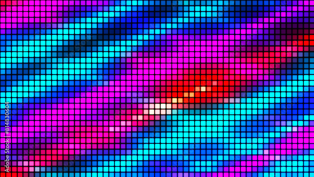 Leinwandbilder abstract background from multi-colored squares. abstract gradient background. pixel background for w