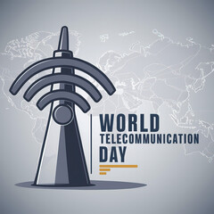 World Telecommunication Day, social media post, World Telecommunication Day poster, May 17. Vector, post. story, World Telecommunication Day Banner, Telecommunication Day, Information Society Day,