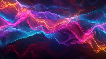 abstract background with glowing lines