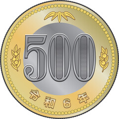 500円玉グラデ