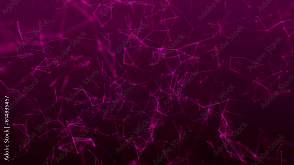 Poster network connection points and lines. abstract digital blue background. plexus effect. 3d rendering. 