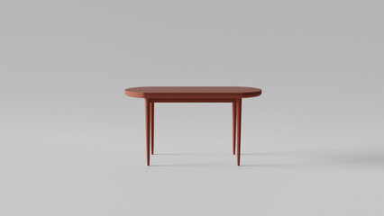 a small table with a wooden top and legs