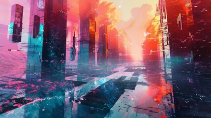 Interactive interfaces in virtual reality landscape