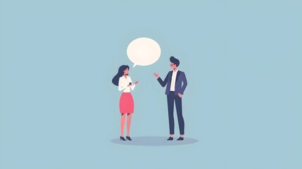 Businesspeople Conversing and Collaborating in Office Setting