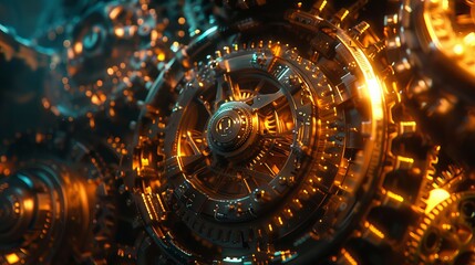 Intricate timepiece mechanics. a fascinating journey through the history of timekeeping