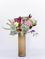Flower, Plant, Dry flower, Flower pot, white background, still, Beautiful flower