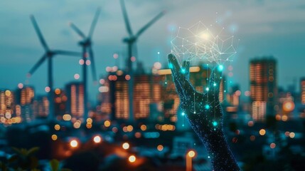 Tech for Good: Highlight tech innovations driving clean energy progress, from blockchain-enabled energy trading platforms to AI-driven energy optimization algorithms --ar 16:9