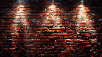 brick wall with light