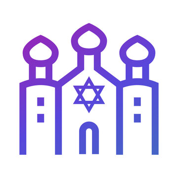 recommend clip art: synagogue line icon