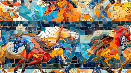 Capturing the Majestic Antioquian Horse Parade Tiles: Vibrant Energy and Cultural Pride