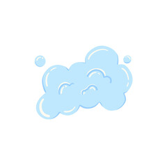 Hand drawn illustrations of soap bubbles, sponges, blue water drops, various graphic illustrations. ,Image of blue soap bubbles, blue bubbles