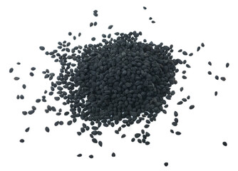 Black nigel seeds pile