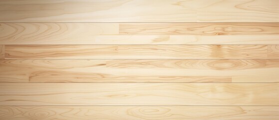 High-resolution overhead shot of light maple wood planks, enhancing brightness and simplicity,