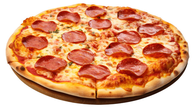 recommend clip art: a delicious pizza with melted mozzarella cheese awaits its hungry audience isolated on transparent and white background.PNG image.