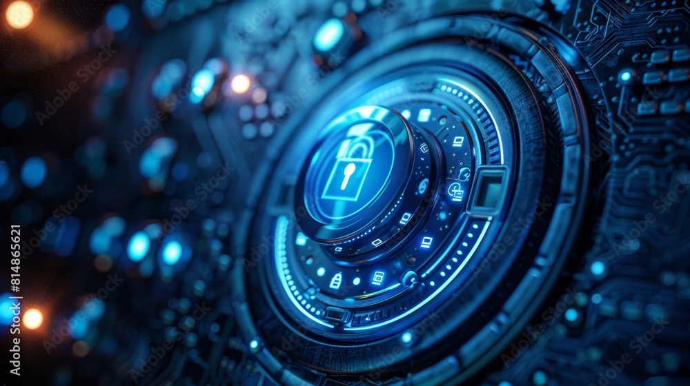 Poster secure access to digital systems through biometric authentication, password protection, and electron