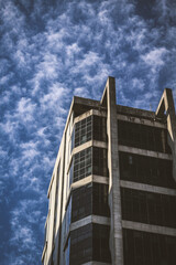 office building with sky and clouds in the background, São Paulo Building