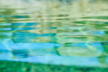Abstract Water Reflections in Soft Light, Eye-Level Perspective