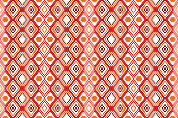 geometric ethnic asian oriental and tradition pattern design for texture and background.