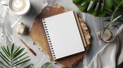 Notebook product photo mockup