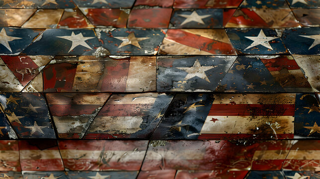 Vintage Americana Tiles: Photo realistic tiles with a nostalgic touch, perfect for historical settings and evoking national pride.