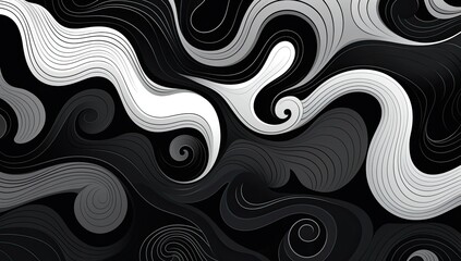 Abstract liquid backdrop with optional black and white hues