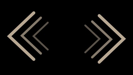 Metallic arrows hi-tech futuristic abstract geometric background.