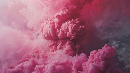A pink and purple smokey background with a pink and purple cloud in the middle