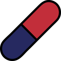 Pharmaceutical Capsule: Vector Illustration of Medicine Capsule Icon