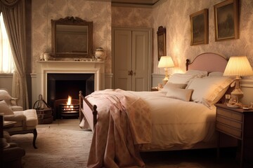 Elegant Traditional Bedroom with Cozy Ambiance