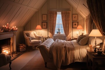Elegant Traditional Bedroom with Cozy Ambiance