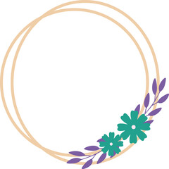 Frame Flower Border Illustration