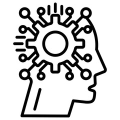 Obraz premium Artificial Intelligence Icon