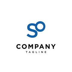 Letter S magnifying glass logo vector template